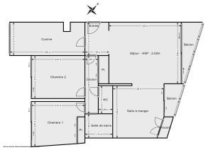 Appartement de 69.1 m² à Paris