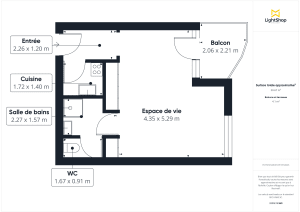 Appartement de 31.0 m² à Paris