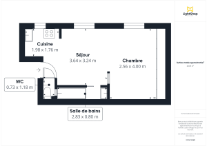 Appartement de 28.28 m² à Paris