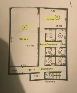 Parking de 59.0 m² à Drancy