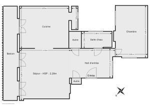 Appartement de 57.0 m² à Paris