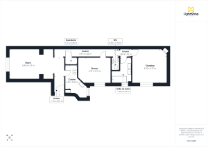 Appartement de 82.07 m² à Paris