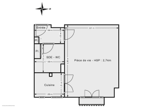 Appartement de 26.0 m² à Paris