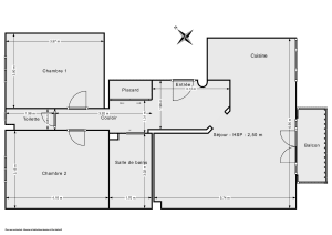 Appartement de 70.8 m² à Paris