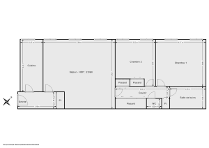 Appartement de 83.9 m² à Paris