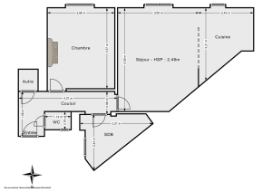 Appartement de 45.13 m² à Paris