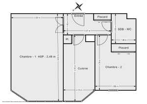 Appartement de 50.0 m² à Puteaux