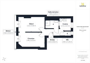 Appartement de 35.5 m² à Paris