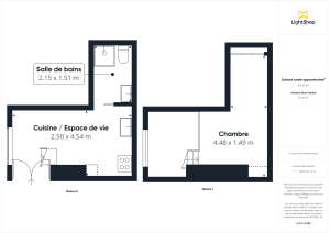 Appartement de 13.29 m² à Paris