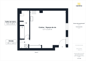 Appartement de 62.15 m² à Paris