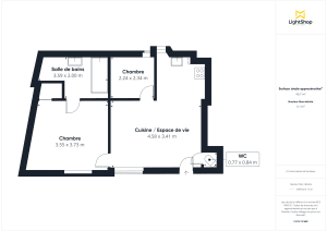 Appartement de 48.9 m² à Paris