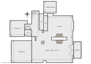 Appartement de 63.62 m² à Clamart