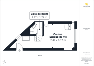 Appartement de 14.0 m² à Paris