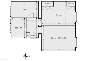 Appartement de 38.68 m² à Paris