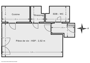Appartement de 25.0 m² à Paris