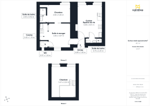 Appartement de 43.65 m² à Nantes