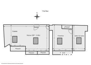 Appartement de 32.0 m² à Paris