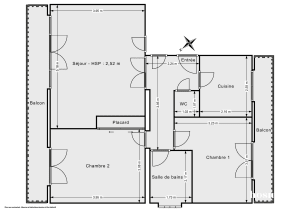 Appartement de 59.3 m² à La Garenne-Colombes