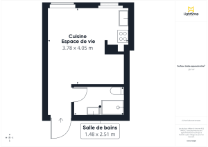 Appartement de 20.93 m² à Paris