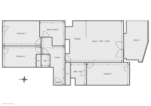 Appartement de 86.2 m² à Saint-Ouen-sur-Seine