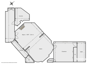 Appartement de 70.0 m² à Paris