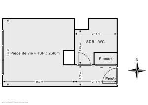 Appartement de 18.91 m² à Nantes