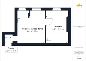 Appartement de 30.0 m² à Paris