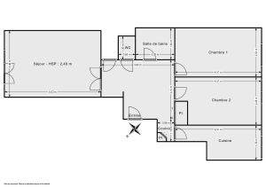 Appartement de 63.74 m² à Paris