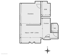 Appartement de 25.0 m² à Paris