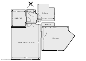 Appartement de 34.17 m² à Paris