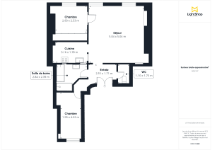 Appartement de 65.0 m² à Paris