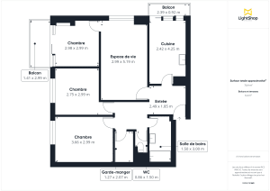 Appartement de 69.75 m² à Vaulx-en-Velin