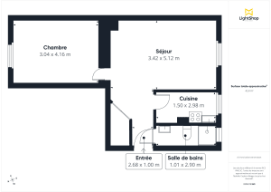 Appartement de 42.0 m² à Boulogne-Billancourt