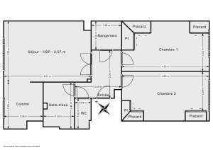 Appartement de 55.1 m² à Issy-les-Moulineaux