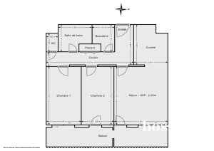 Appartement de 58.0 m² à Mérignac