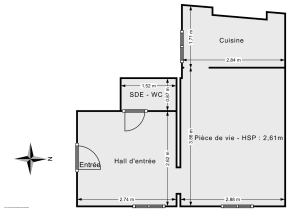 Appartement de 24.0 m² à Paris