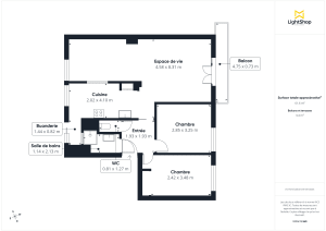 Appartement de 60.47 m² à Nantes