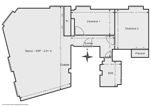 Appartement de 53.0 m² à Paris