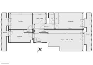 Appartement de 58.31 m² à Issy-les-Moulineaux