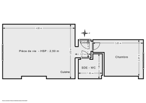 Appartement de 26.15 m² à Paris