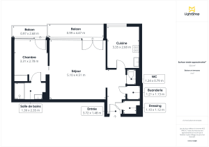 Appartement de 52.83 m² à Saint-Herblain