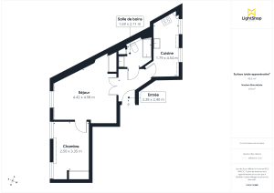 Appartement de 44.0 m² à Paris
