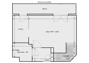 Duplex de 74.69 m² à Bois-Colombes