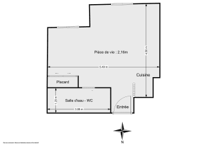 Appartement de 25.5 m² à Paris