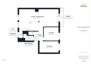 Appartement de 60.68 m² à Nantes