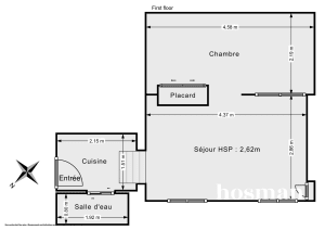 Appartement de 28.0 m² à Paris
