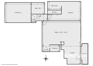 Appartement de 66.0 m² à Clichy