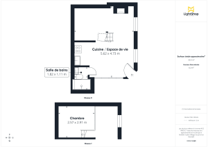 Appartement de 26.31 m² à Paris