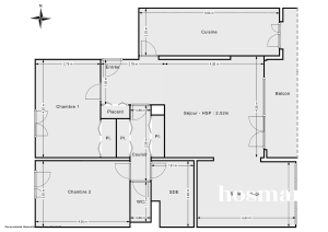 Appartement de 82.06 m² à Marseille