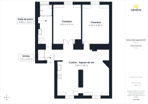 Appartement de 65.0 m² à Paris